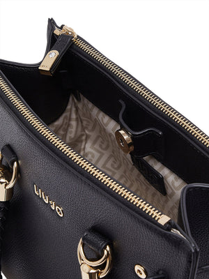 LIUJO ACCESSORI1 Borsa A Tracolla Liu Jo Logo Frontale Nero