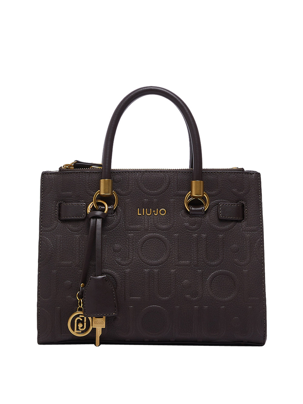 LIUJO ACCESSORI1 Borsa A Tracolla Liu Jo Logo Frontale Marrone