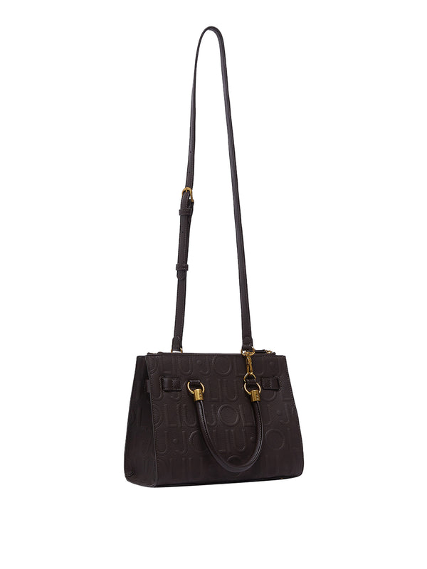 LIUJO ACCESSORI1 Borsa A Tracolla Liu Jo Logo Frontale Marrone