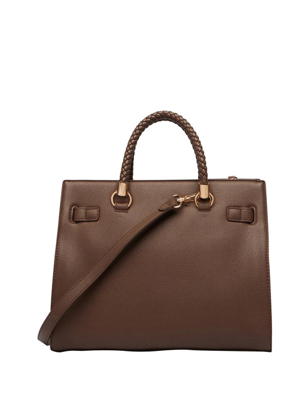 LIUJO ACCESSORI1 Borsa A Mano Liu Jo Charm Logato Marrone