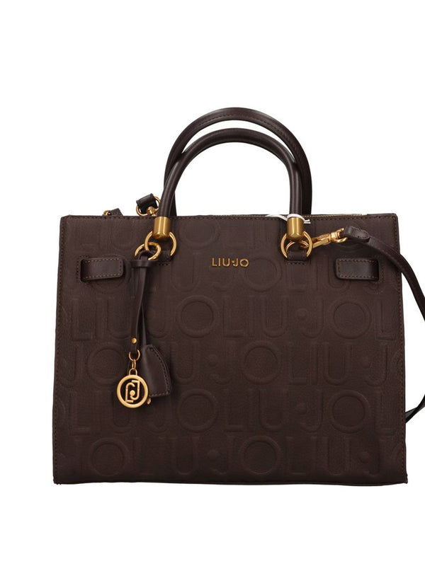 LIUJO ACCESSORI1 Borsa A Mano Liu Jo Logo Frontale Marrone