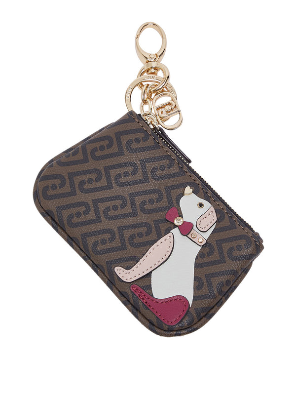 Liu Jo Portachiavi Monogram Portamonete Con Cane Liu Jo - Marrone