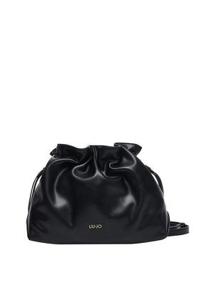 LIUJO ACCESSORI1 Borsa A Mano Liu Jo Logo Frontale Nero