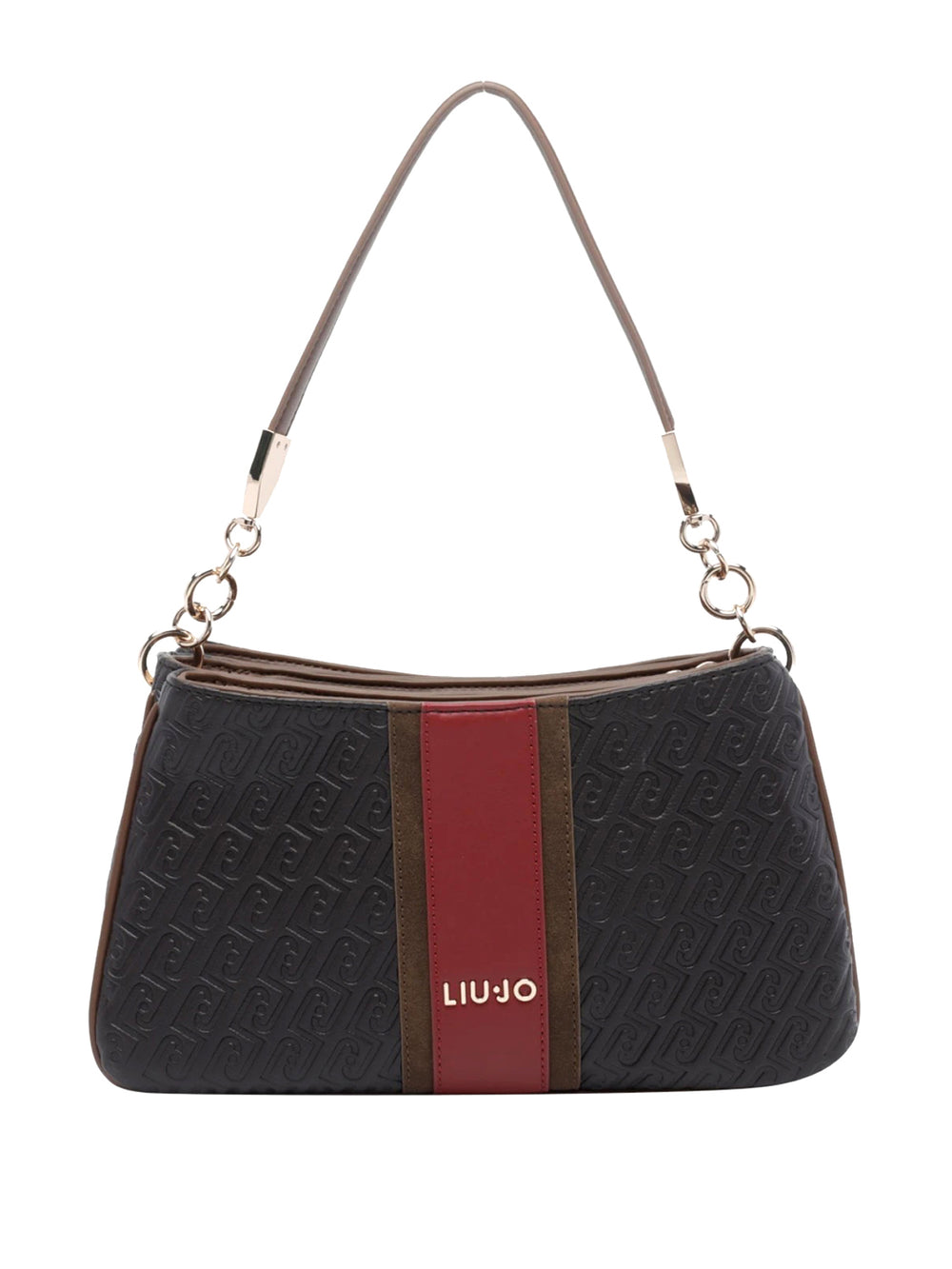 Liu Jo Borsa A Spalla Con Monogram In Rilievo Liu Jo - Deep Brown
