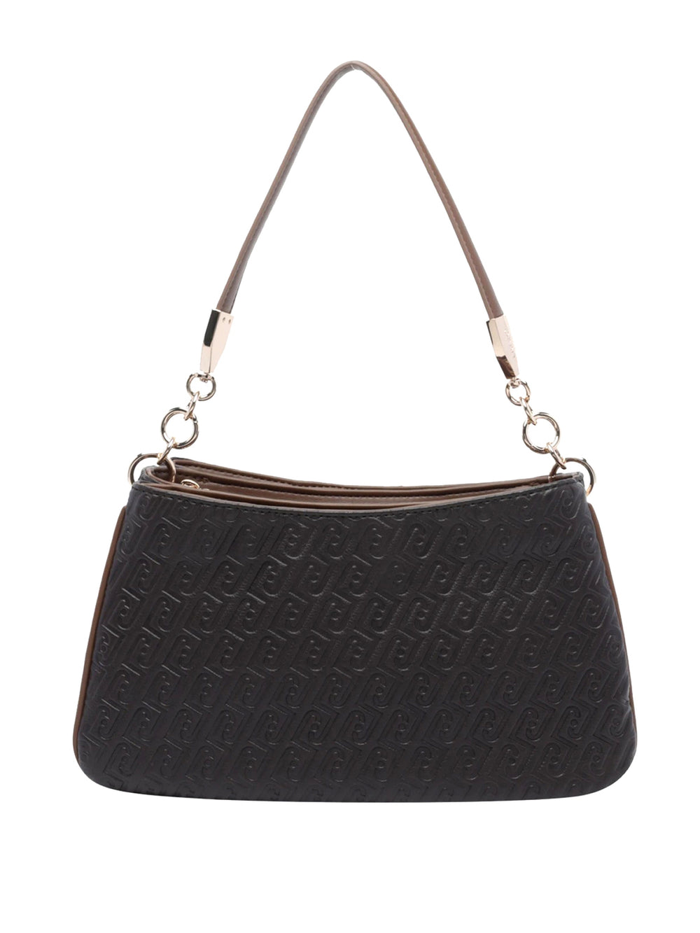 Liu Jo Borsa A Spalla Con Monogram In Rilievo Liu Jo - Deep Brown