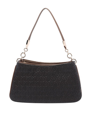 Liu Jo Borsa A Spalla Con Monogram In Rilievo Liu Jo - Deep Brown