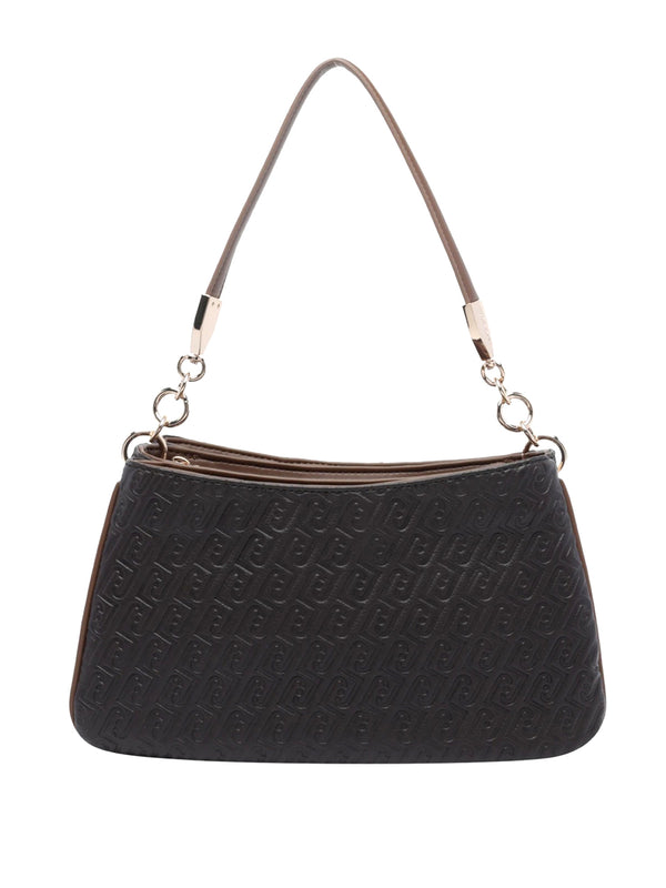 Liu Jo Borsa A Spalla Con Monogram In Rilievo Liu Jo - Deep Brown