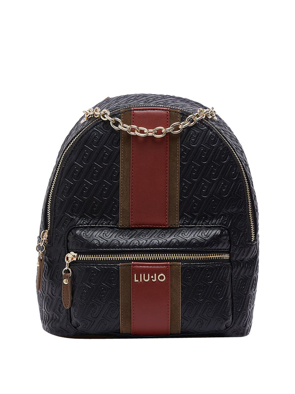 LIUJO ACCESSORI1 Zaino Con Logo Monogram Liu Jo - Nero