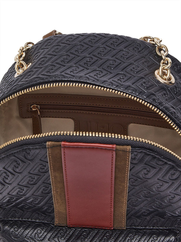 LIUJO ACCESSORI1 Zaino Con Logo Monogram Liu Jo - Nero