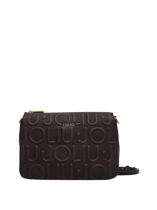 LIUJO ACCESSORI1 Borsa A Tracolla Logo Piccola Liu Jo - Marrone Scuro