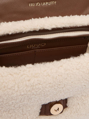 LIUJO ACCESSORI1 Borsa LaPuffy In Teddy Liu Jo - Crema