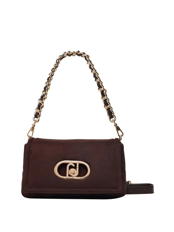 LIUJO ACCESSORI1 Borsa LaPuffy In Ecosuede Medium Liu Jo - Marrone Scuro