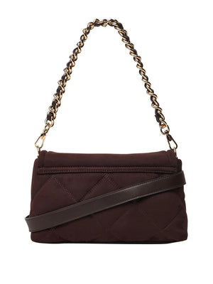 LIUJO ACCESSORI1 Borsa LaPuffy In Ecosuede Medium Liu Jo - Marrone Scuro