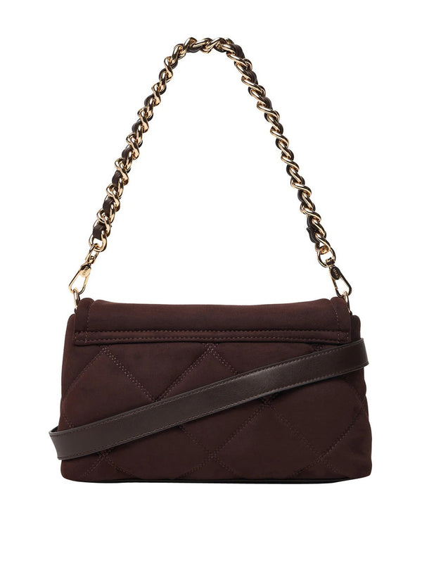 LIUJO ACCESSORI1 Borsa LaPuffy In Ecosuede Medium Liu Jo - Marrone Scuro