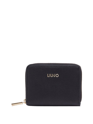 LIUJO ACCESSORI1 Portafoglio Liu Jo Logo Frontale Nero