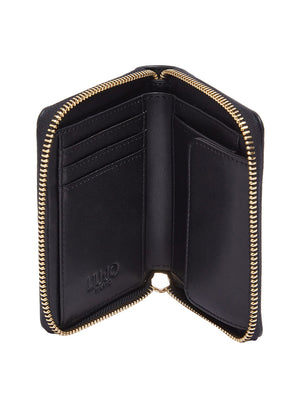 LIUJO ACCESSORI1 Portafoglio Liu Jo Logo Frontale Nero