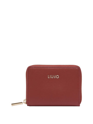 LIUJO ACCESSORI1 Portafoglio Liu Jo Logo Frontale Rosso