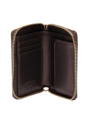 LIUJO ACCESSORI1 Portafoglio Liu Jo Logo Frontale Marrone