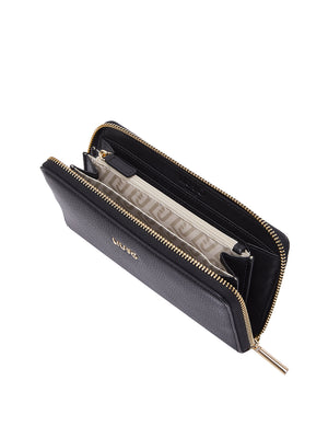 LIUJO ACCESSORI1 Portafoglio Liu Jo Logo Frontale Nero