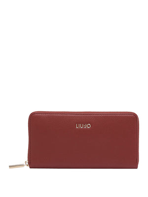 LIUJO ACCESSORI1 Portafoglio Liu Jo Logo Frontale Rosso