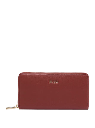LIUJO ACCESSORI1 Portafoglio Liu Jo Logo Frontale Rosso