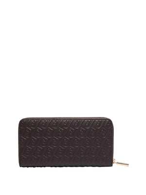 LIUJO ACCESSORI1 Portafoglio Grande Monogram Debossed Liu Jo - Marrone Scuro