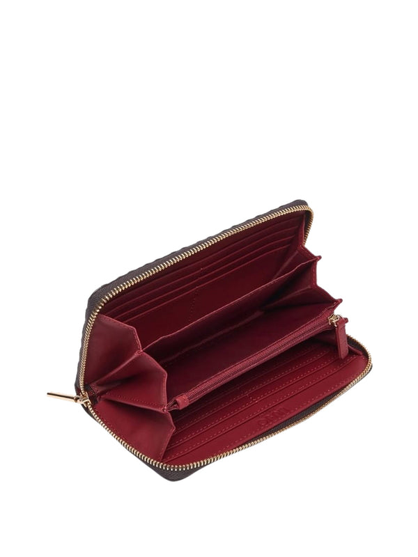 LIUJO ACCESSORI1 Portafoglio Grande Monogram Debossed Liu Jo - Marrone Scuro