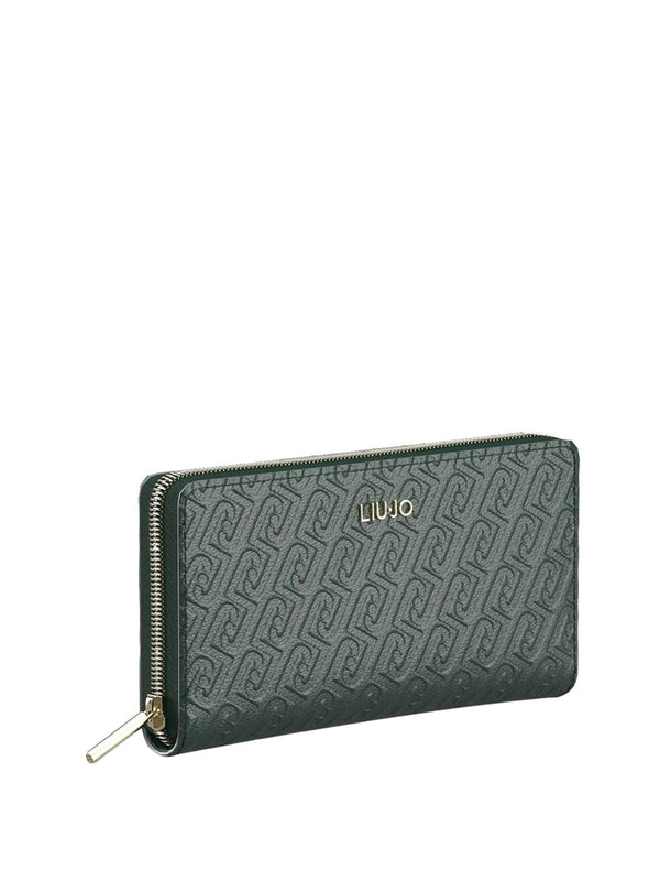 LIUJO ACCESSORI1 Portafoglio Grande Monogram Debossed Liu Jo - Foresta
