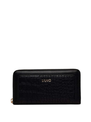 LIUJO ACCESSORI1 Portafoglio Grande Effetto Cocco Liu Jo - Nero