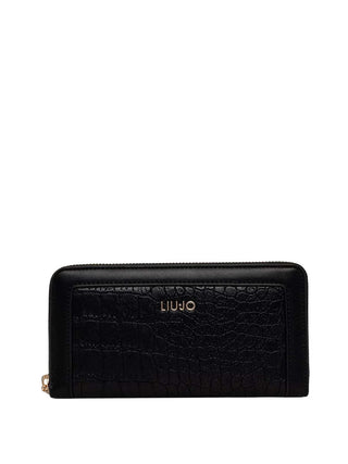 LIUJO ACCESSORI1 Portafoglio Grande Effetto Cocco Liu Jo - Nero