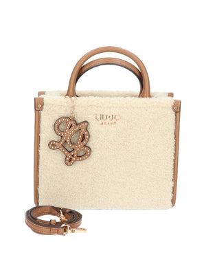 LIUJO ACCESSORI1 Borsa A Mano Liu Jo Teddy Cream