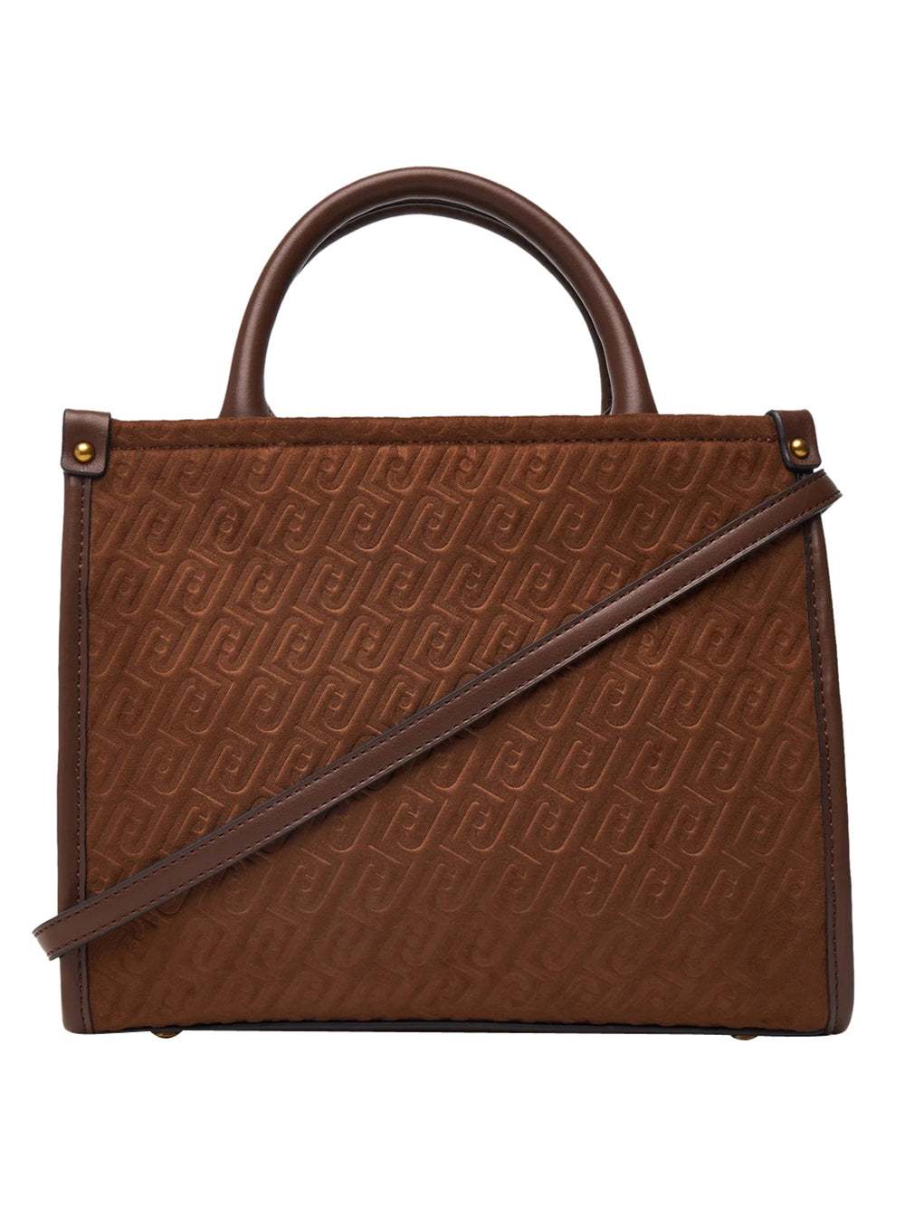 Liu Jo Borsa A Mano Ridhi S Tote Con Stampa Monogram Liu Jo - Tabacco