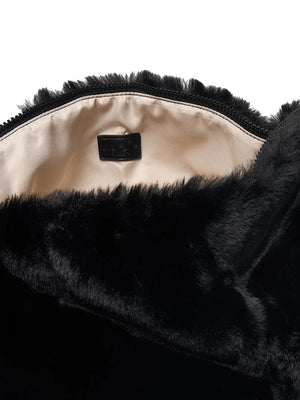 LIUJO ACCESSORI1 Borsa Grande In Pelliccia Sintetica Liu Jo - Nero