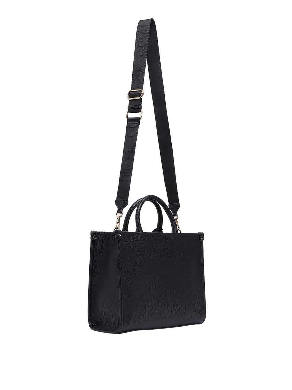LIUJO ACCESSORI1 Borsa A Mano Liu Jo Media Logo Frontale Nero