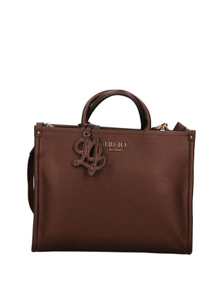 LIUJO ACCESSORI1 Borsa A Mano Liu Jo Media Logo Frontale Testa Di Moro