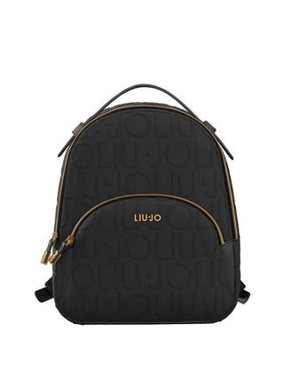 LIUJO ACCESSORI1 Zaino Liu Jo Logo Frontale Nero