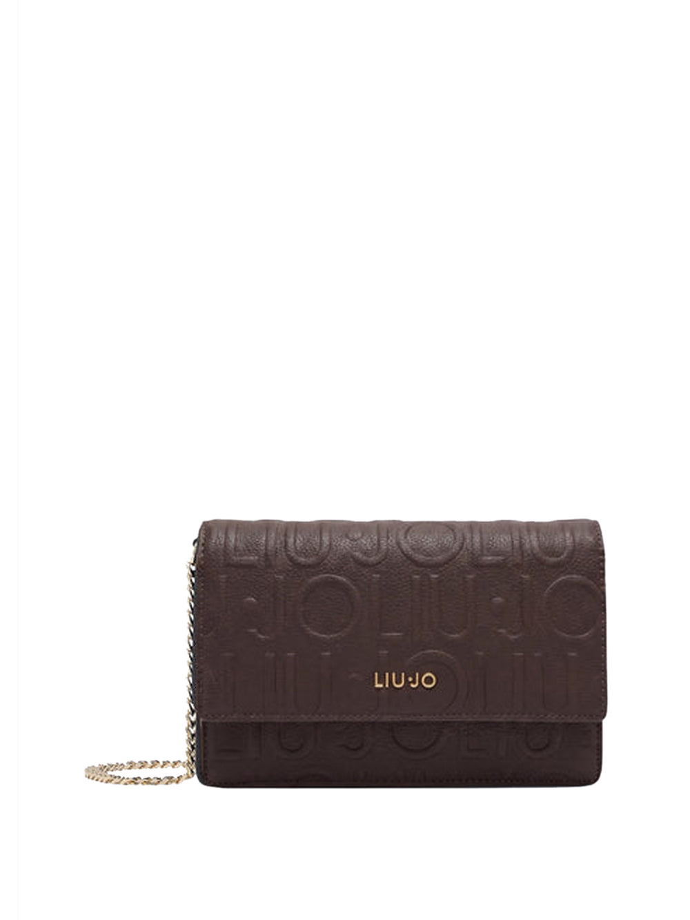 LIUJO ACCESSORI1 Borsa A Tracolla Liu Jo Logo Frontale Marrone