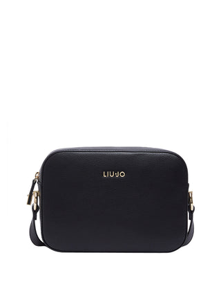 LIUJO ACCESSORI1 Borsa A Tracolla Media Liu Jo Logo Frontale Nero