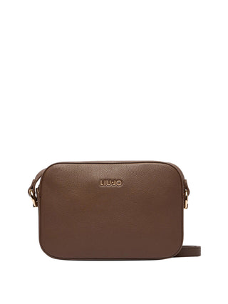 LIUJO ACCESSORI1 Borsa A Tracolla Media Liu Jo Logo Frontale Dark Mocha