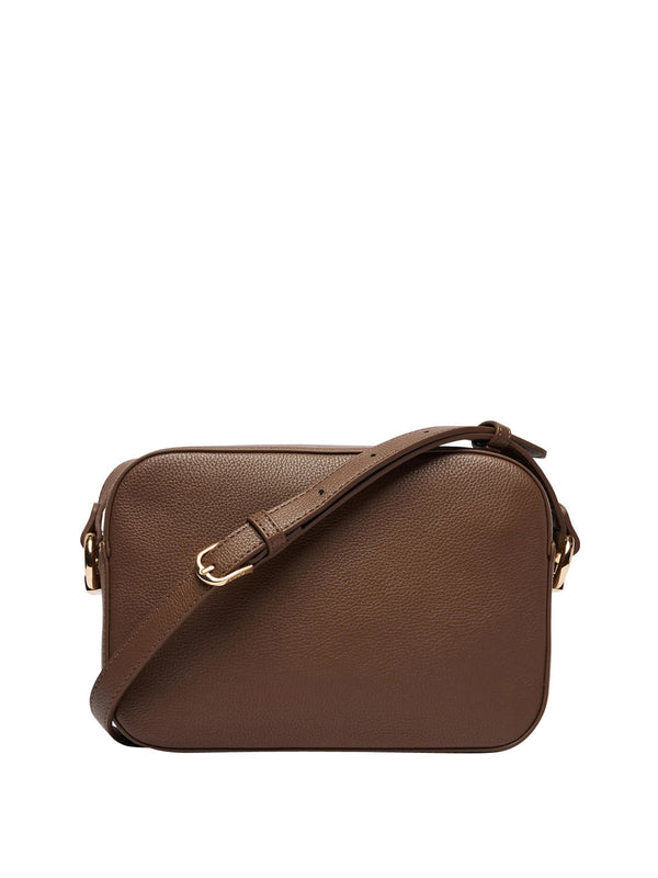 LIUJO ACCESSORI1 Borsa A Tracolla Media Liu Jo Logo Frontale Dark Mocha