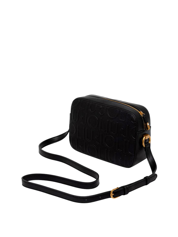 LIUJO ACCESSORI1 Borsa A Tracolla Liu Jo Logo Frontale Nero