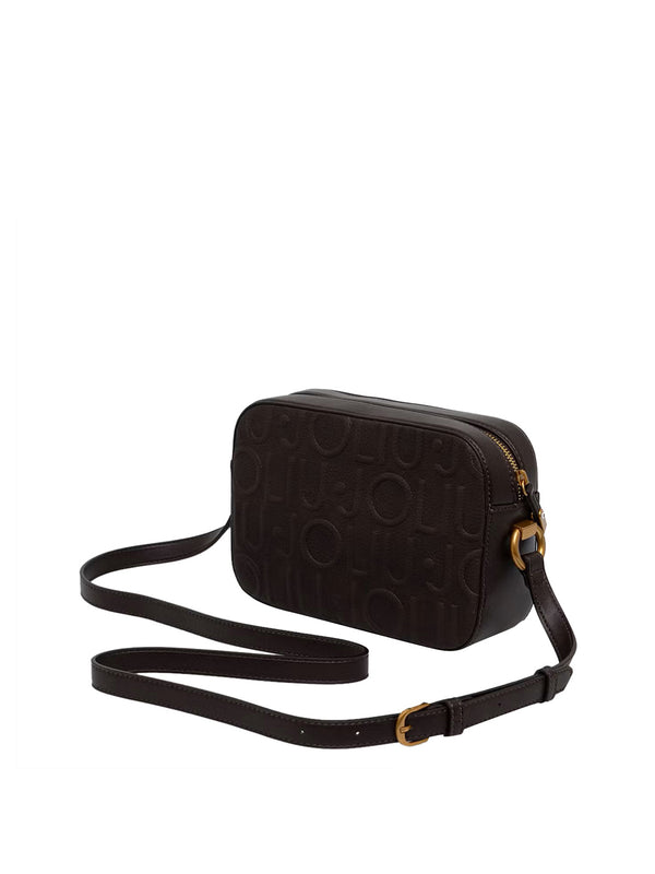 LIUJO ACCESSORI1 Borsa A Tracolla Liu Jo Logo Frontale Marrone