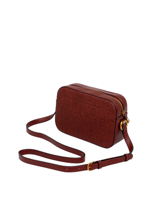 LIUJO ACCESSORI1 Borsa A Tracolla Liu Jo Logo Frontale Bordeaux