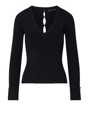 LIU.JO BLACK Maglia Con Scollo a V Liu Jo - Nero
