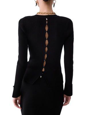 LIU.JO BLACK Maglia Con Scollo a V Liu Jo - Nero