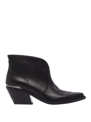 LIUJO CALZATURE DRESS Stivaletti Texani In Pelle Austin 03 Liu Jo - Nero