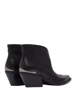 LIUJO CALZATURE DRESS Stivaletti Texani In Pelle Austin 03 Liu Jo - Nero
