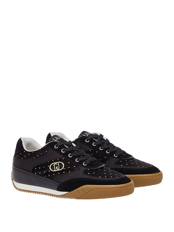 LIUJO CALZATURE SPORT Sneakers Lewis 01 In Velluto A Pois Liu Jo - Nero