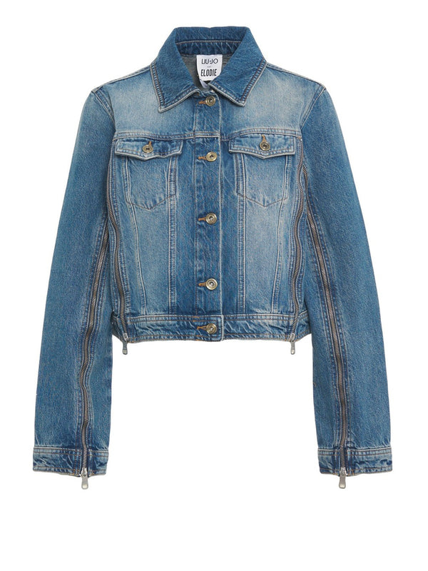 LIUJO CAPSULE ELODIE Liu Jo Giacchetto Vint Zip Denim