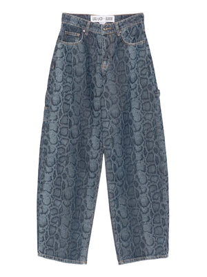 LIUJO CAPSULE ELODIE Jeans Liu Jo Motivo Animalier Denim
